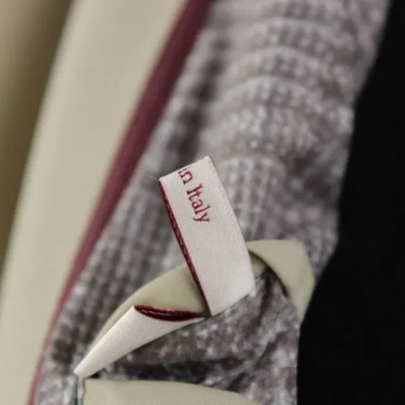 Luciano Barbera NWD Wool Blend Trench / Overcoat Size 50 (40 US) Solid Light Tan - Picture 10 of 14